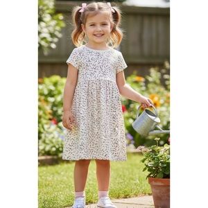 Old Navy Ditsy Floral Dress Off White Size 5T